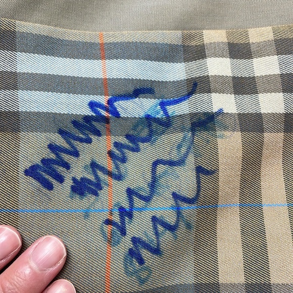 Vintage Burberry Trench Coat in Gray 42 H1 - Picture 5 of 10